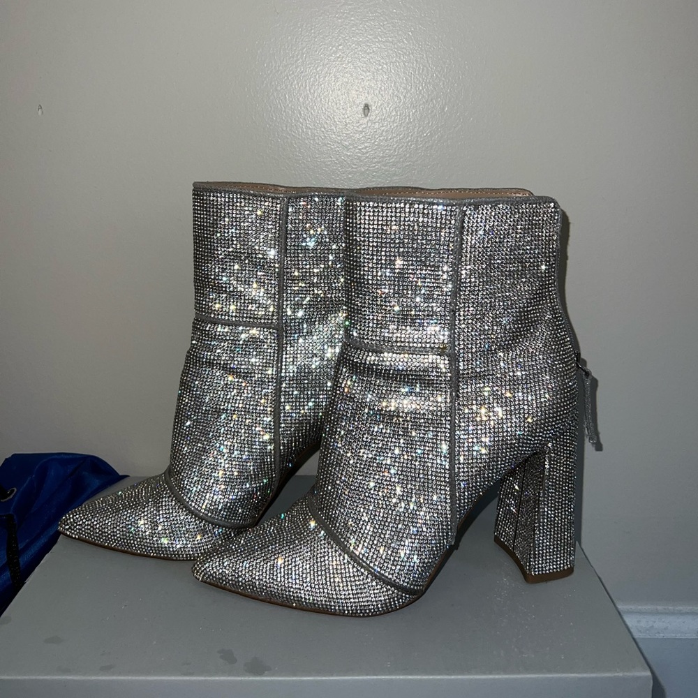 Steve Madden Rhinestone Booties - Picture 3 of 6